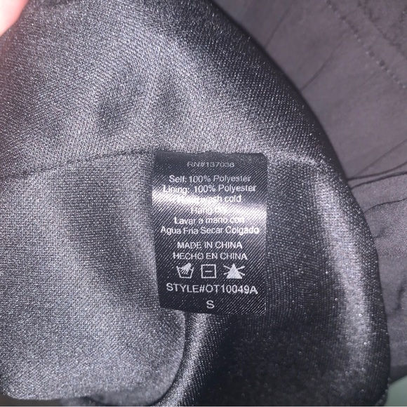 Short Black Dress Size Small with Shoulder accent - Picture 2 of 4